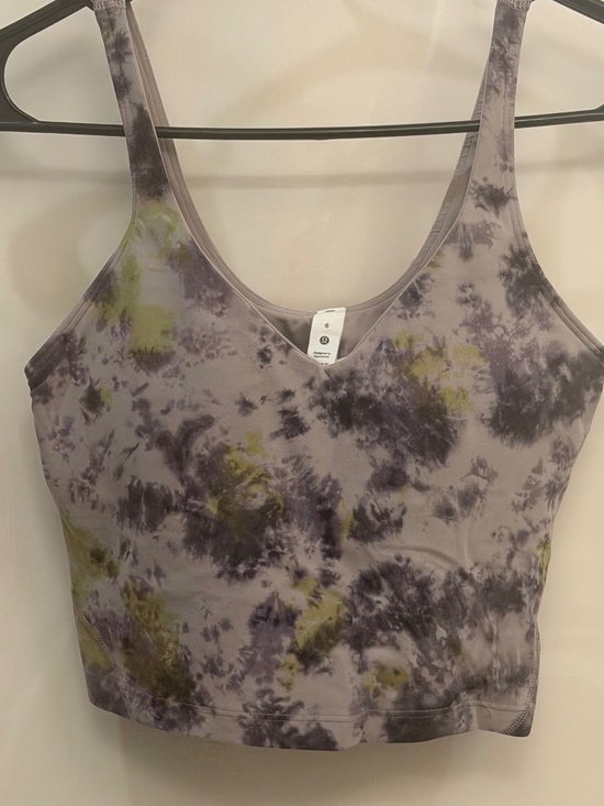 Lululemon Align Tank Top in Radial Tie Dye Mauve Gray - Picture 1 of 4